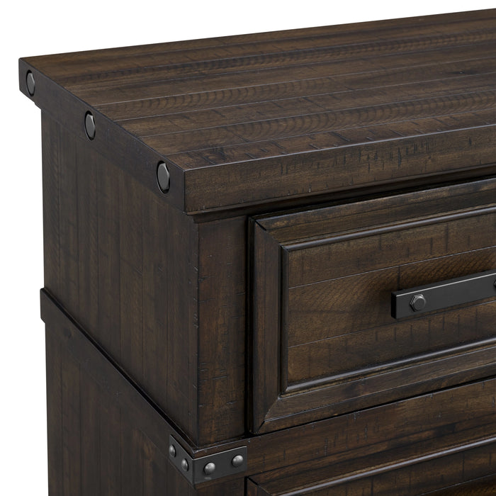 Colorado City 5-Drawer Chest in Charcoal