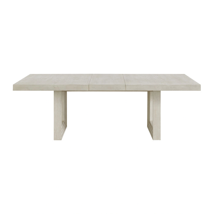 Avalanche Rectangular Dining Table with 18" Leaf in Antique White