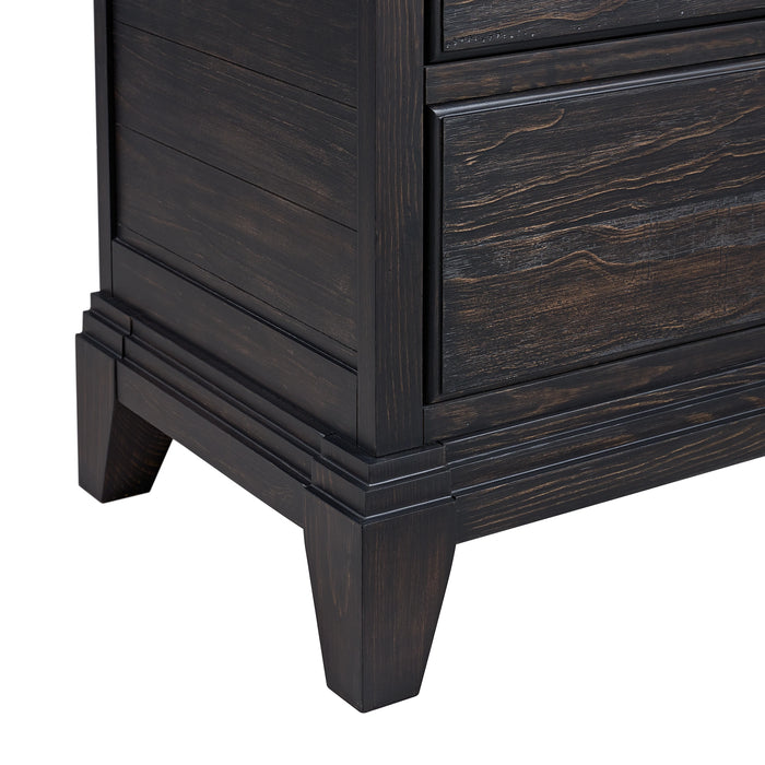 Montrose Storage Bedroom Set in Espresso & Brown