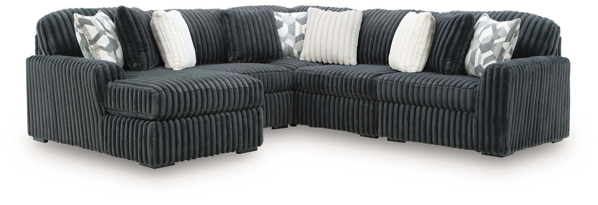 Midnight-Madness Sectional with Chaise