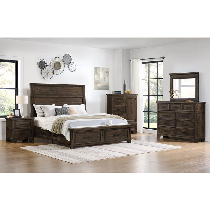 Colorado City 6-Drawer Door Chest in Charcoal