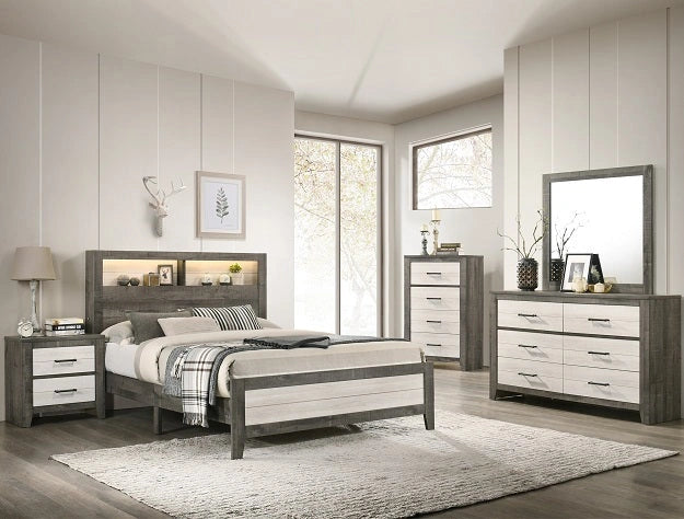 Crown Mark Furniture Rhett Dresser Mirror in Gray image