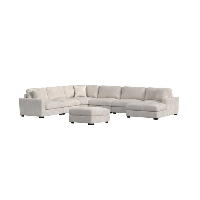 Arizona Modular Wedge with 1 pillow 20"" in Steno Beige