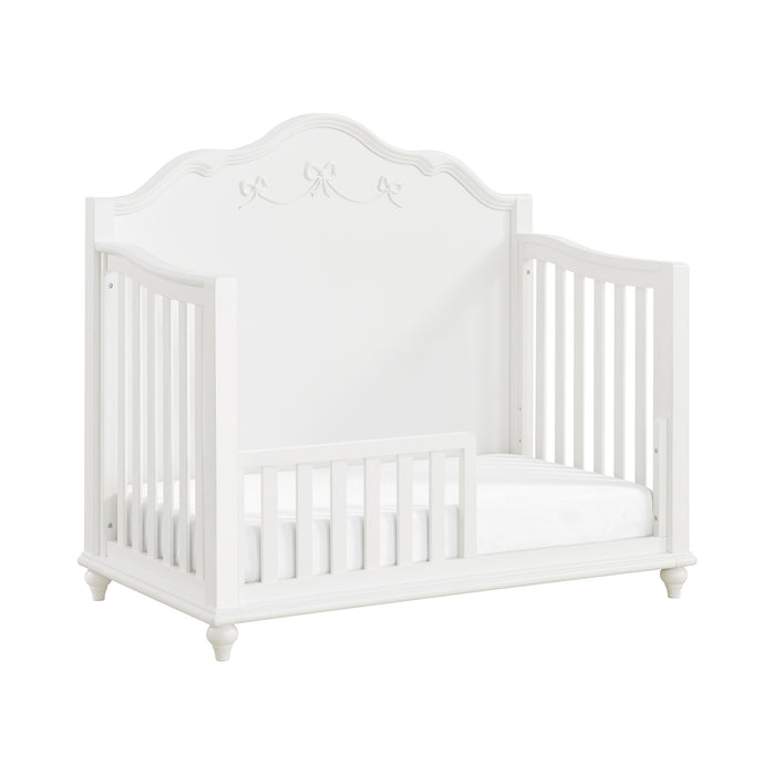 Alana Crib with Guardrails in White