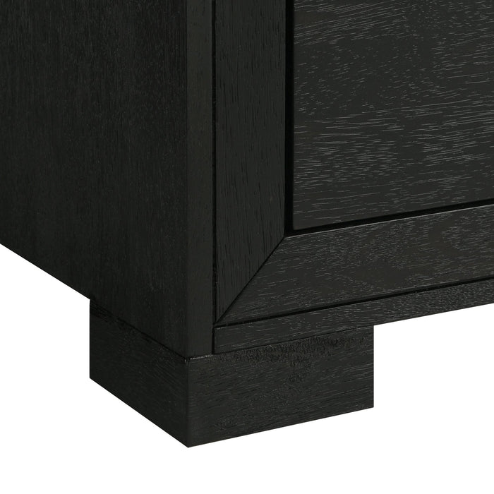 Allan Dresser & Mirror Set in Black