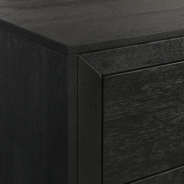 Allan 2-Drawer Nightstand in Black