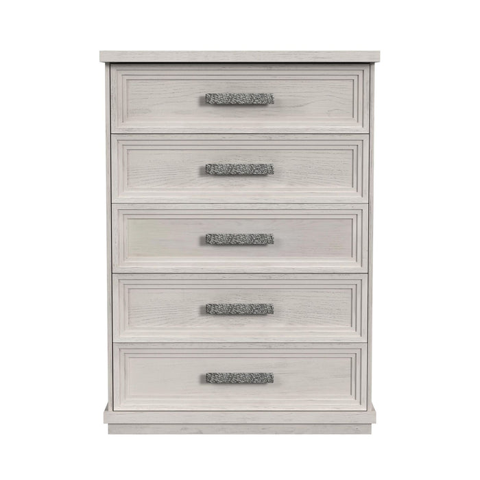 Avalanche 5-Drawer Chest in Antique White