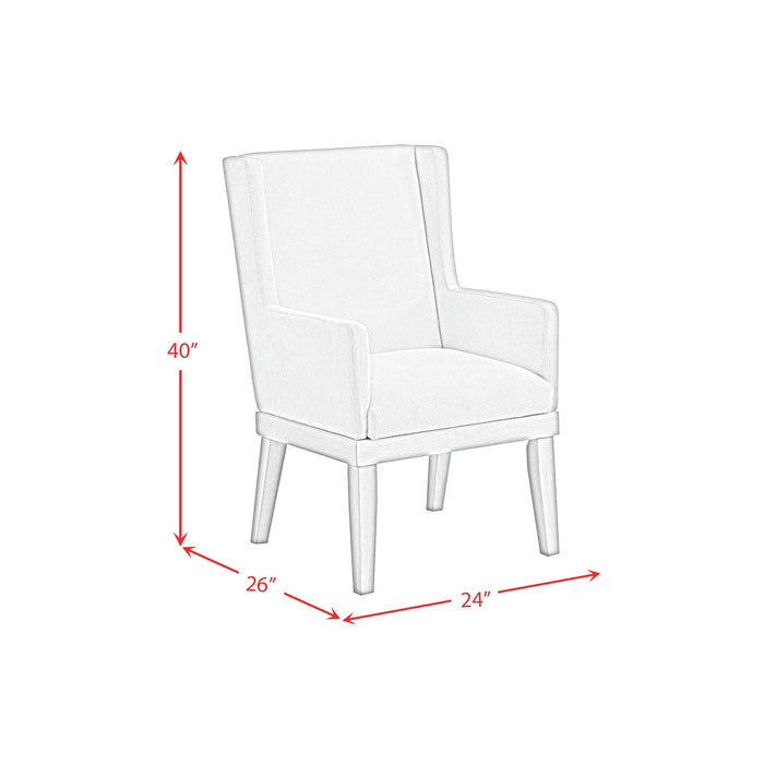 Avalanche Standard Height Dining Set in Antique White-Table and Four Chairs