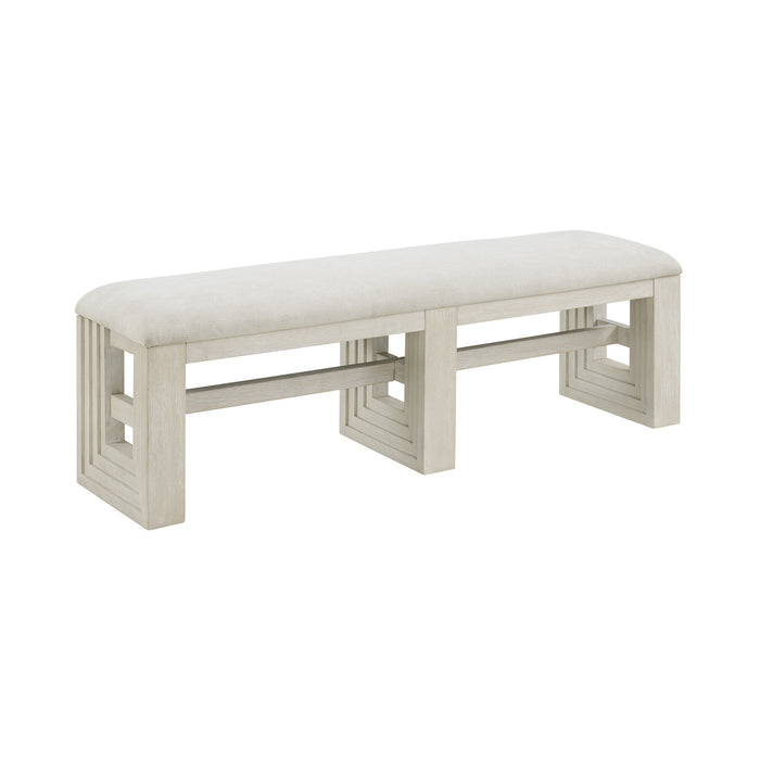 Avalanche Standard Height Dining Set in Antique White-Table and Four Chairs