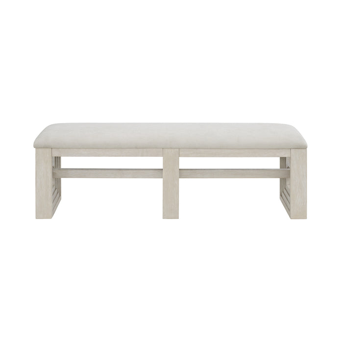 Avalanche Dining Bench in Antique White