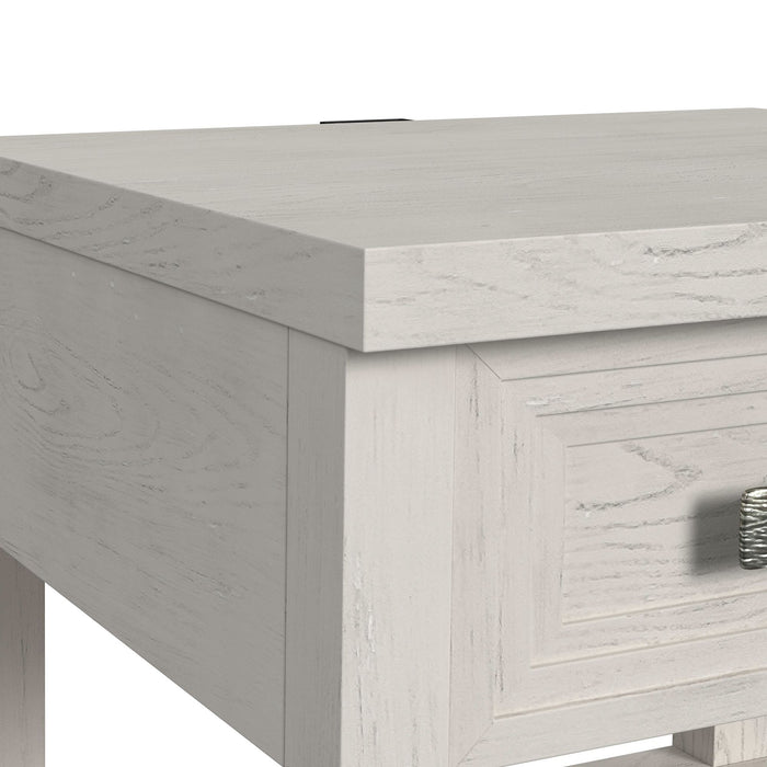 Avalanche 3PC Occasional Table Set in Antique White-Coffee Table & Two End Table