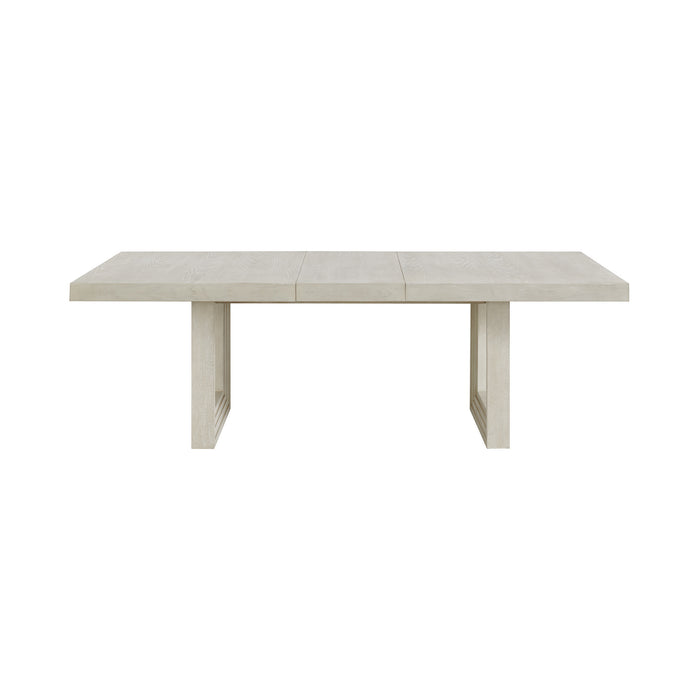 Avalanche Rectangular Dining Table with 18" Leaf in Antique White