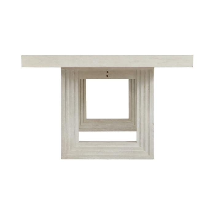 Avalanche Rectangular Dining Table with 18" Leaf in Antique White