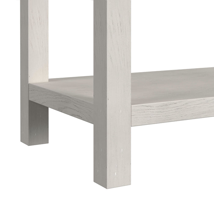 Avalanche Sofa Table in Antique White