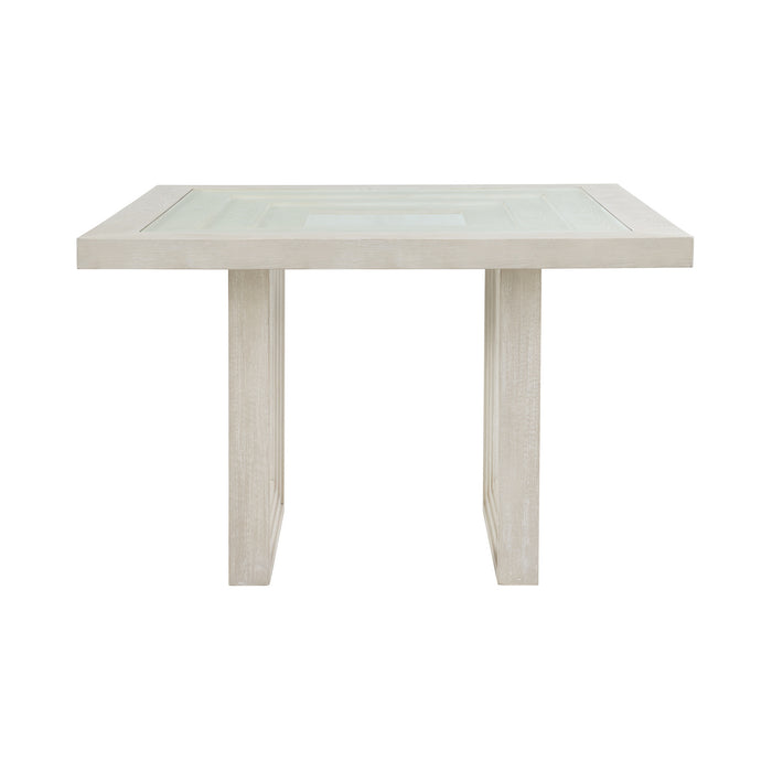 Avalanche Square Counter Table in Antique White