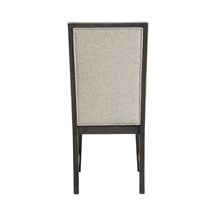 Axel Dining Chair with Light Grey Fabric in Espresso (2 Per Carton)