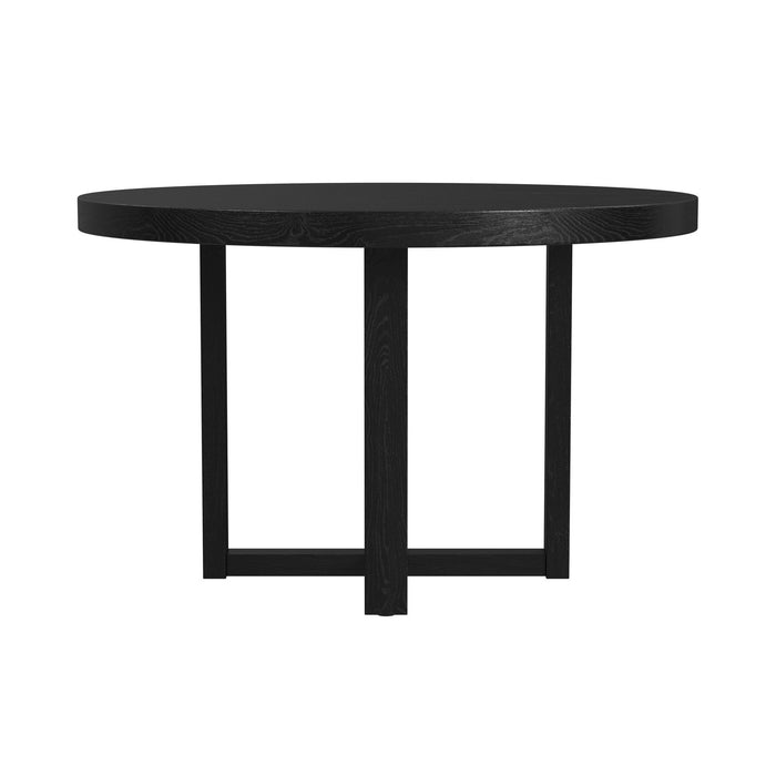 Bahama Breeze 47.5" Round Dining Table in Black