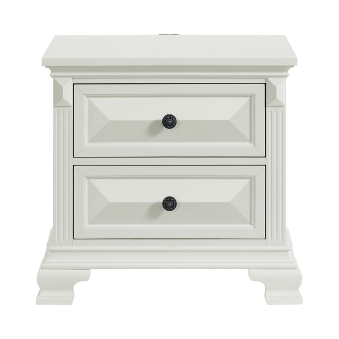 Bridgestone 2-Drawer Nightstand with USB