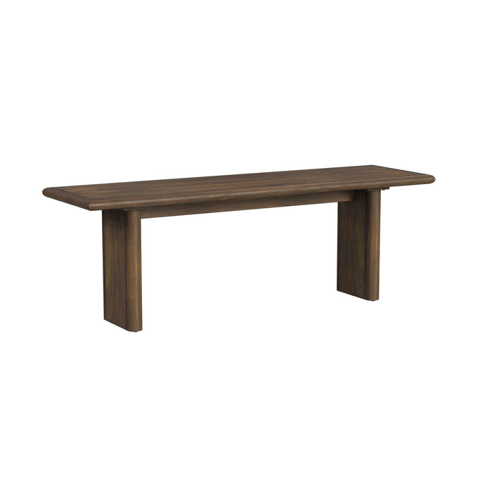 Brisbane Standard Height Dining Set in Brown-Table and Four Fabric Chairs