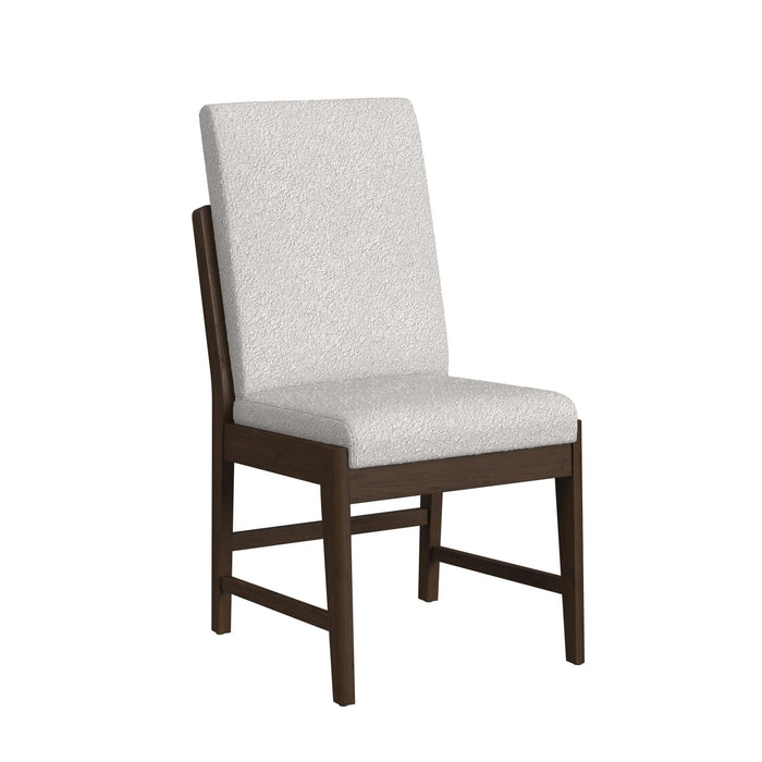 Brisbane Standard Height Dining Set in Brown-Table and Four Fabric Chairs