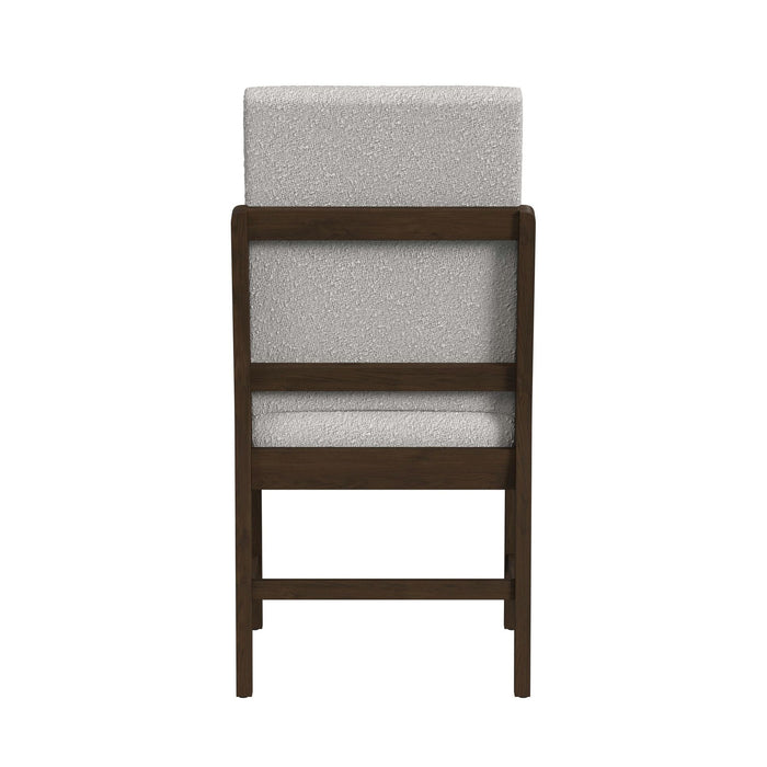 Brisbane Standard Height Dining Set in Brown-Table and Four Fabric Chairs