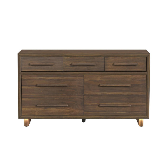 Brisbane Dresser with LED in Brown