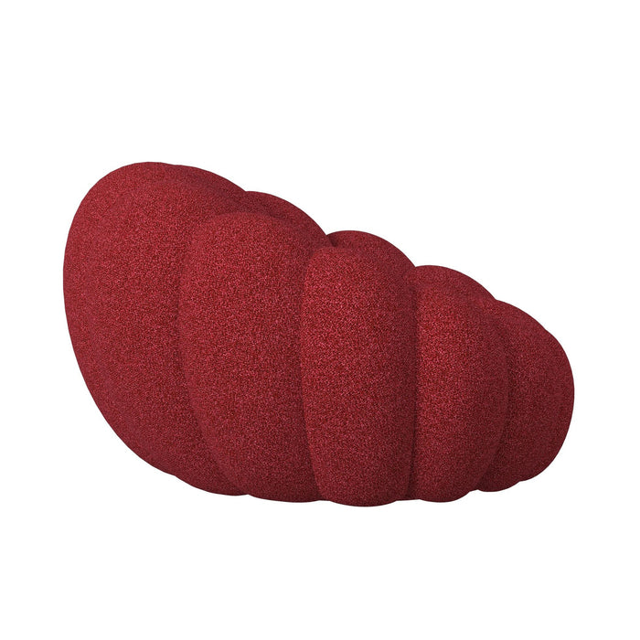 Bubble Swivel Chair and Ottoman in Red