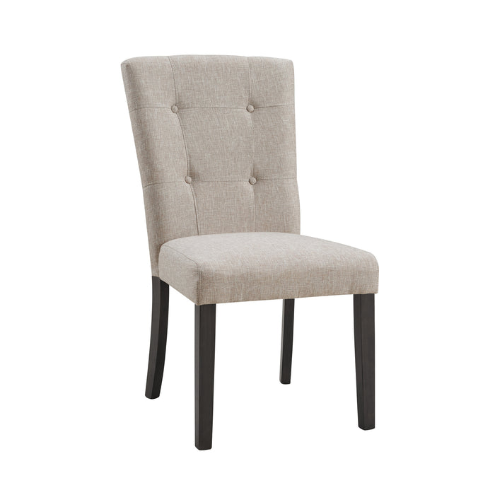 Lexi Tufted Fabric Side Chair in Beige (2 Per Pack)
