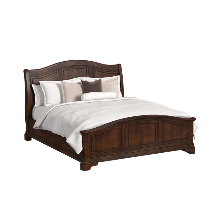 Cameron Cherry Panel Bed