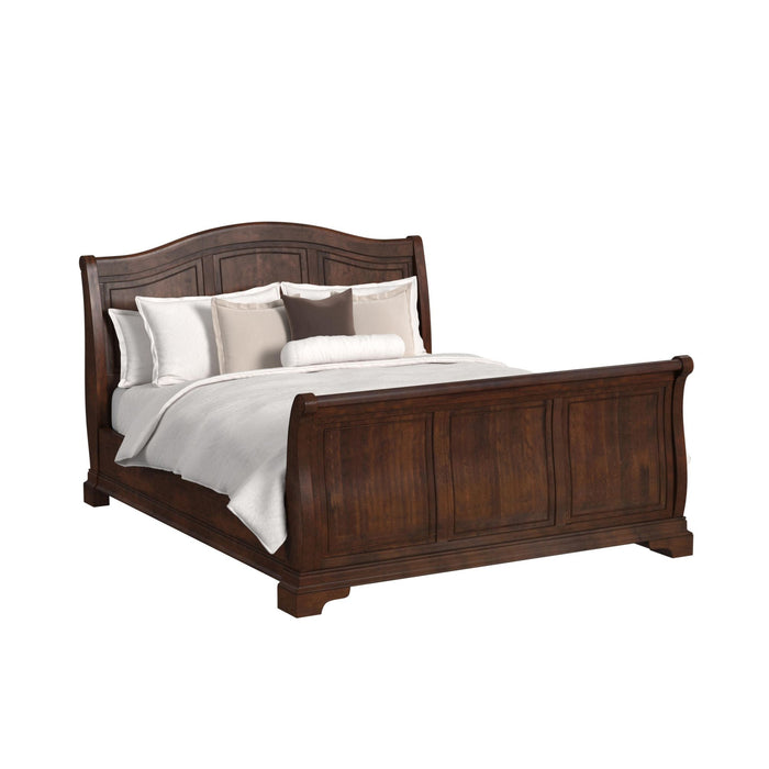 Cameron Cherry Sleigh Bed
