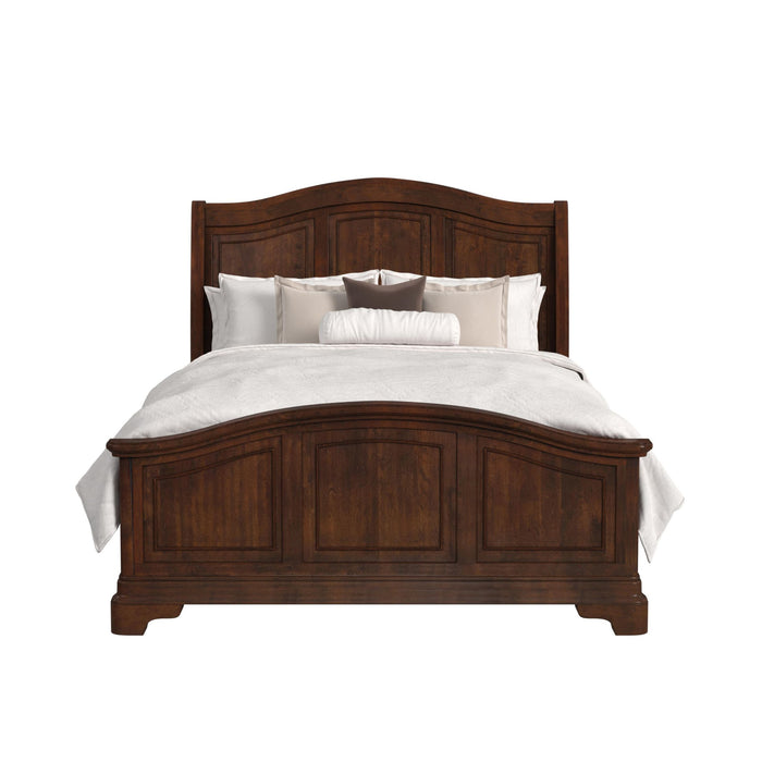 Cameron Cherry Panel Bed
