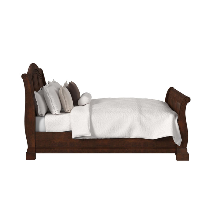 Cameron Cherry Sleigh Bed