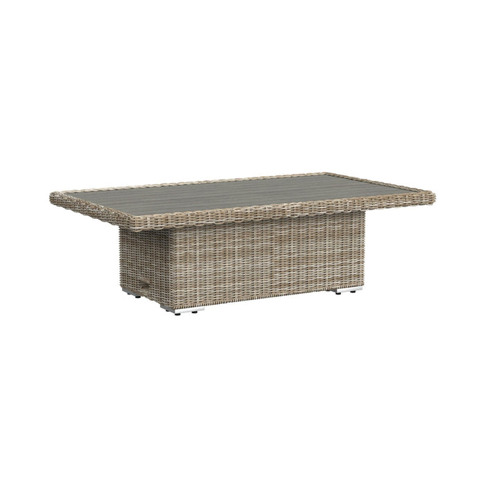 Carmona 6PC Conversion Set in Natural and Olefin Beige with Ottoman