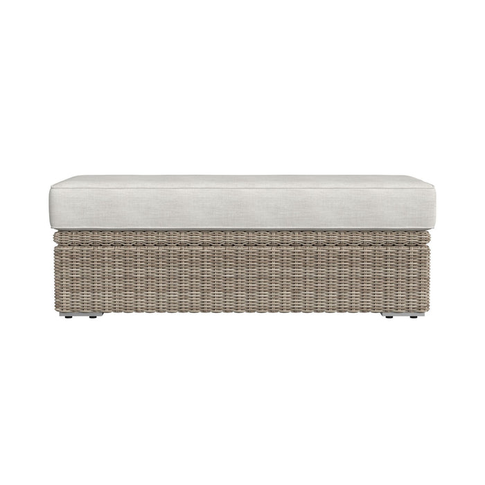 Carmona Ottoman - Natural and Olefin Beige