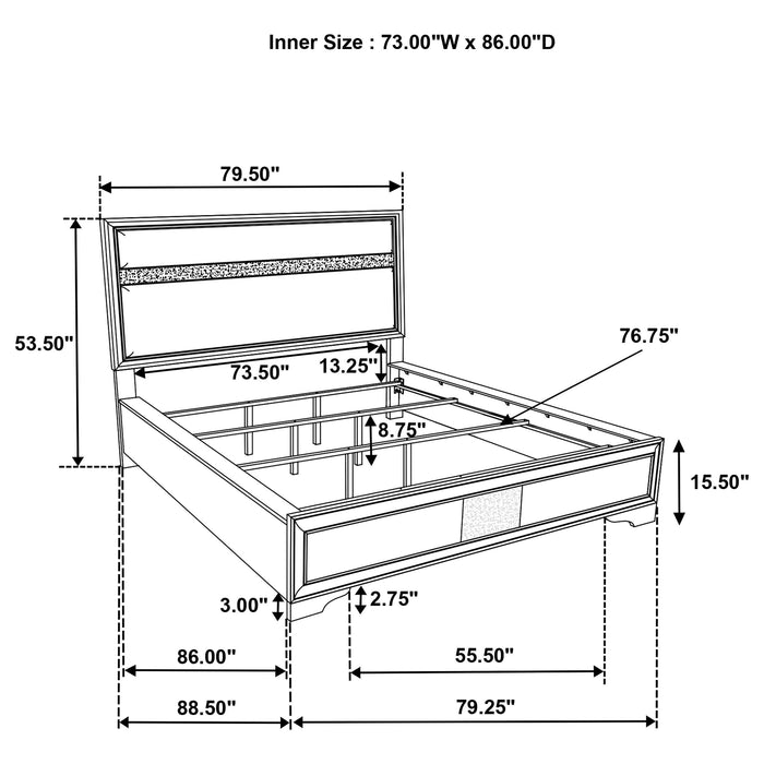 Miranda California King Bed