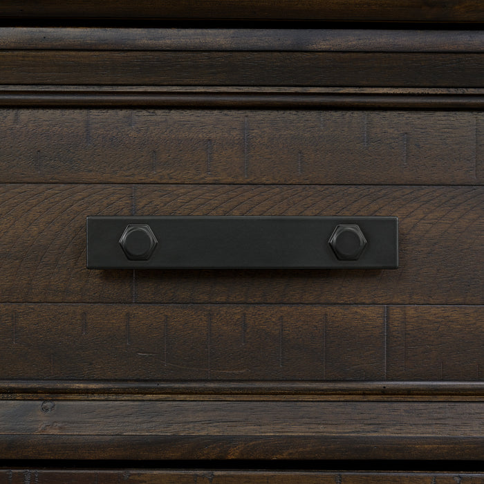 Colorado City Dresser and Mirror Set in Charcoal