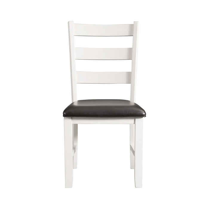 Martin 6 Pc Dining set (Table+ 4 + Bench) (Dark Brown Top - White Base)