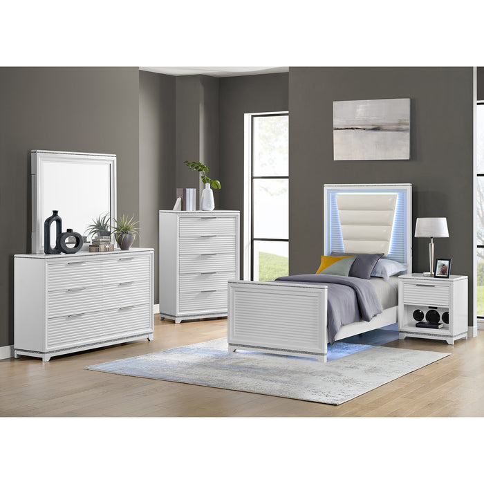 Denmark UPH Bed with Lights