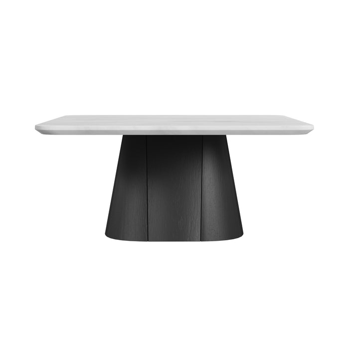 Edison Coffee Table in White and Black