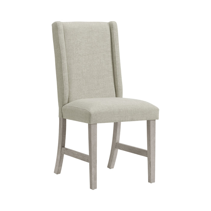 Eleanor Standard Height Dining Set in White-Rectangular Table and Four Chairs