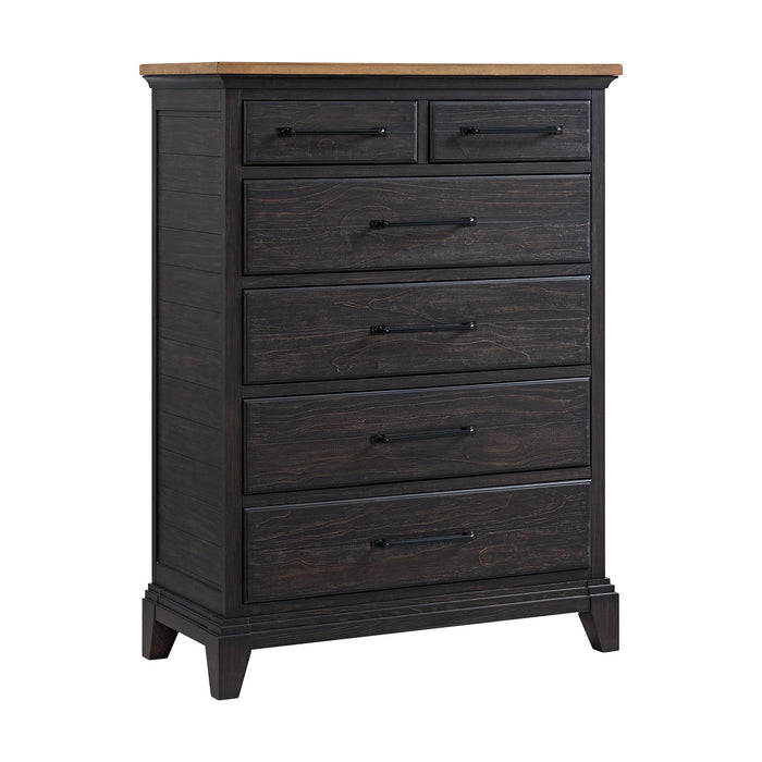 Montrose Chest in Espresso & Brown
