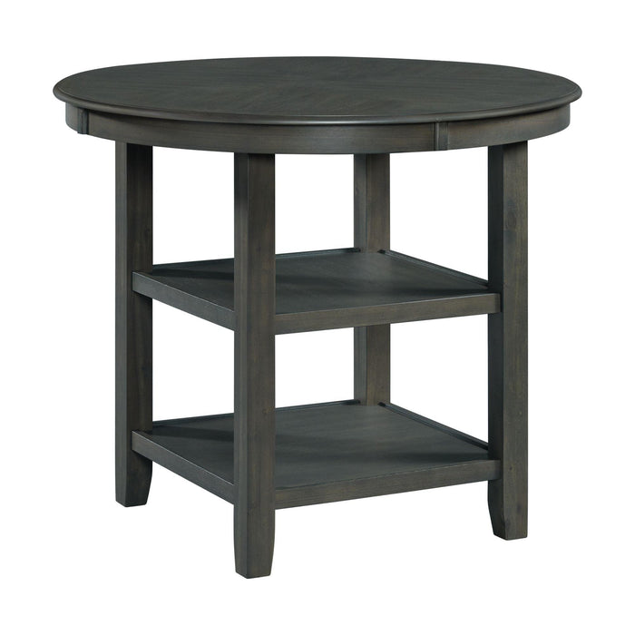 Amherst Counter Height Dining Set in Grey-Table & Four PU Chairs