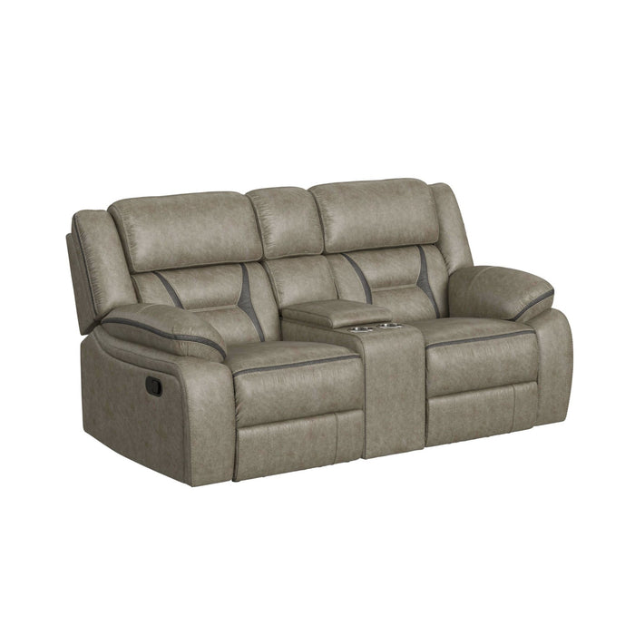 Engage 2PC Living Room Set in Corral Grey-Sofa & Loveseat