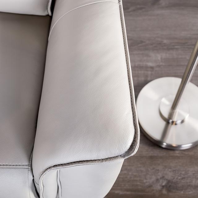 Bienne Recliner Chair White & Black