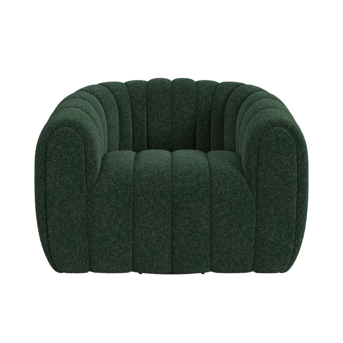 Flamingo Swivel Chair in Ching Hunter Green