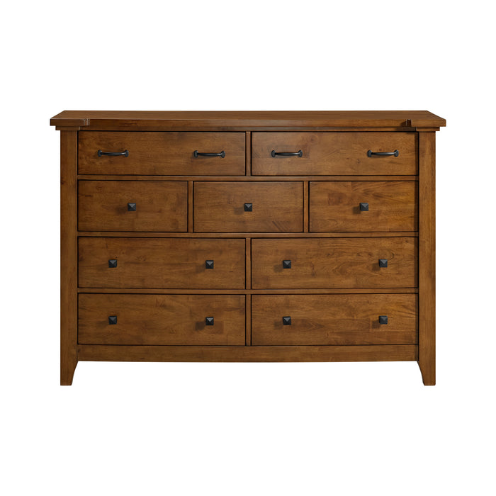 Gage 9-Drawer Dresser in Chestnut