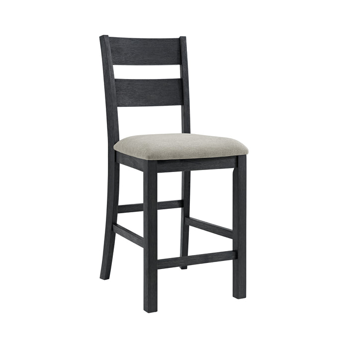 Garcia 5PC Counter Set with Table and 4 Chairs in Black