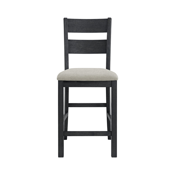 Garcia 5PC Counter Set with Table and 4 Chairs in Black