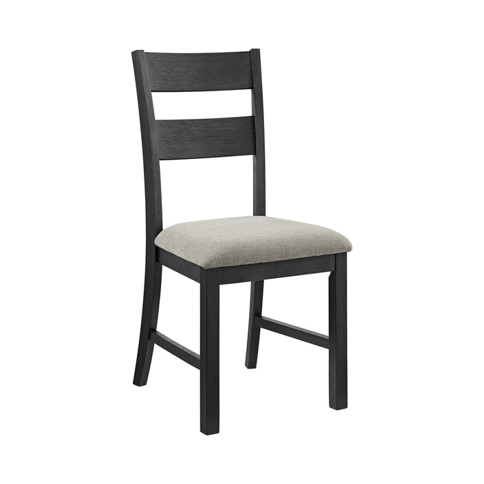 Garcia 5PC Dining Set with Table and 4 Chairs in Black