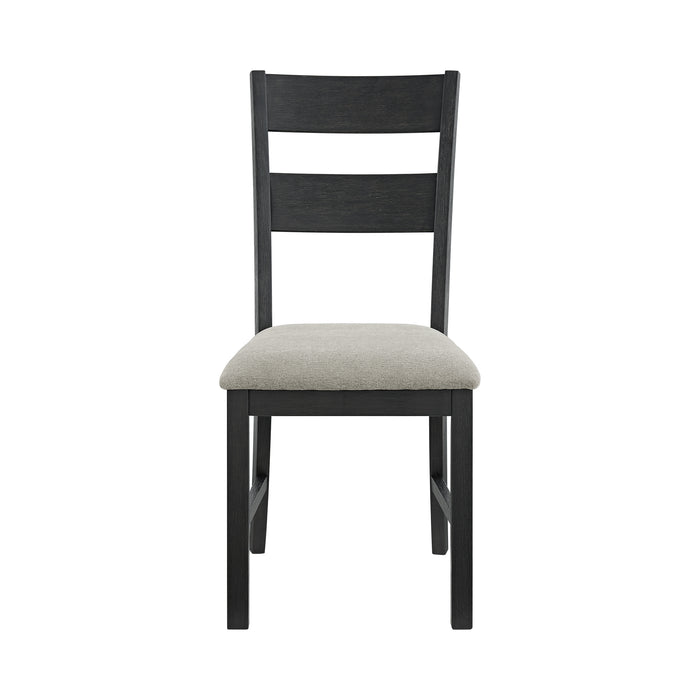 Garcia 5PC Dining Set with Table and 4 Chairs in Black